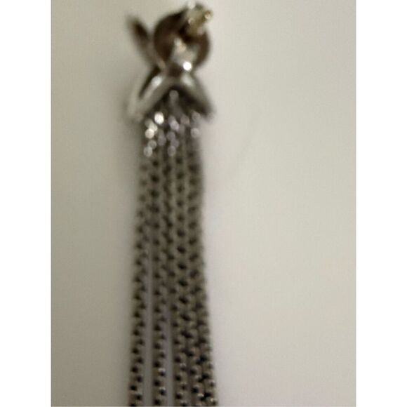 David yurman diamond x tassel earring 18k and 925 - Picture 4 of 11